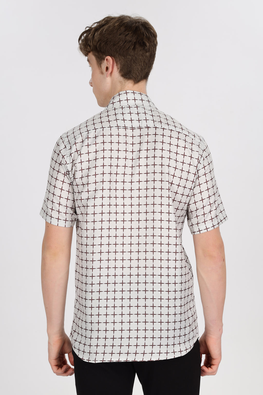 Checkered Printed Relaxed Fit Shirt