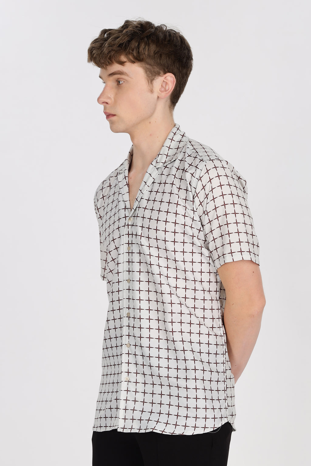 Checkered Printed Relaxed Fit Shirt
