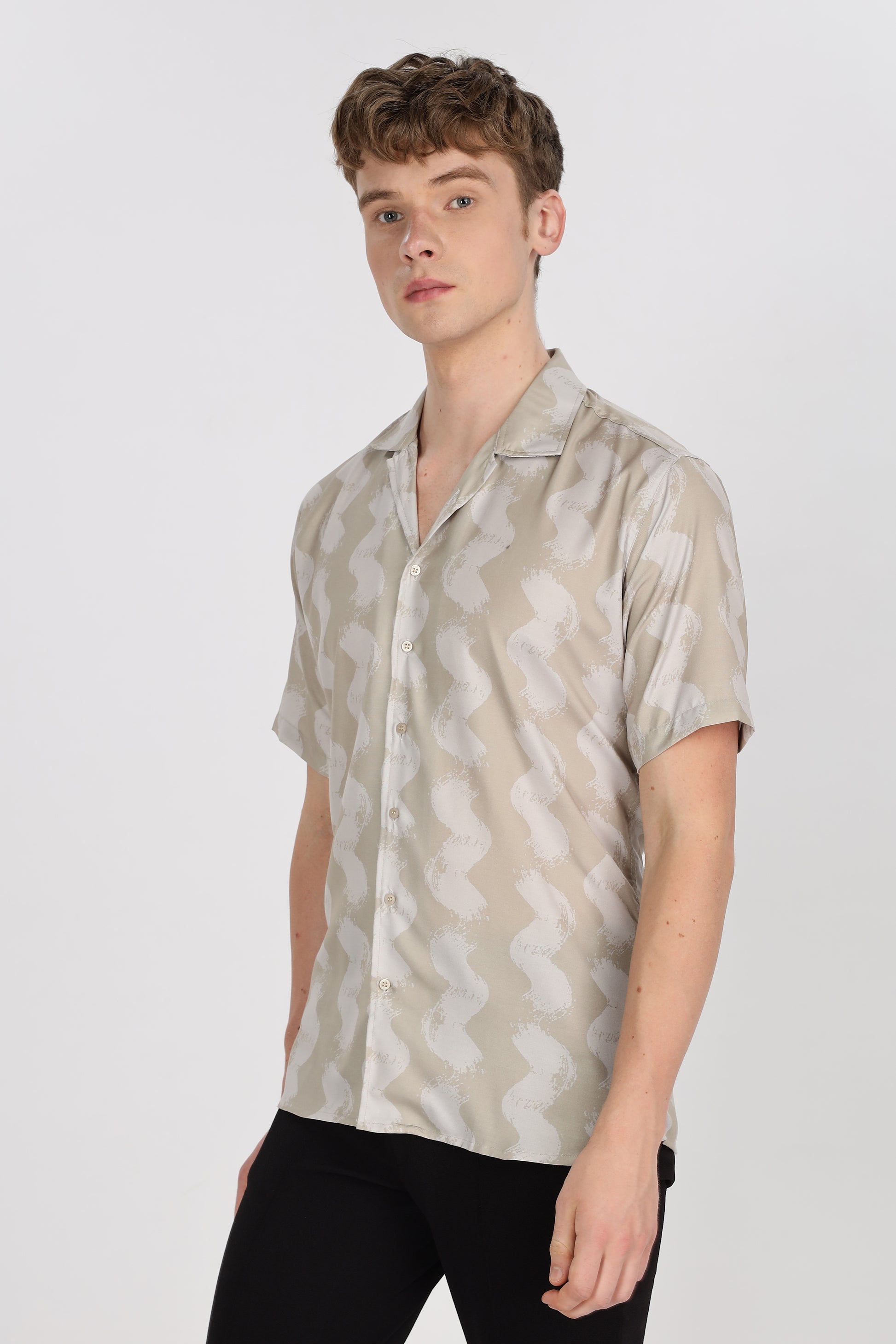 Old Money Brown Relaxed Fit Shirt