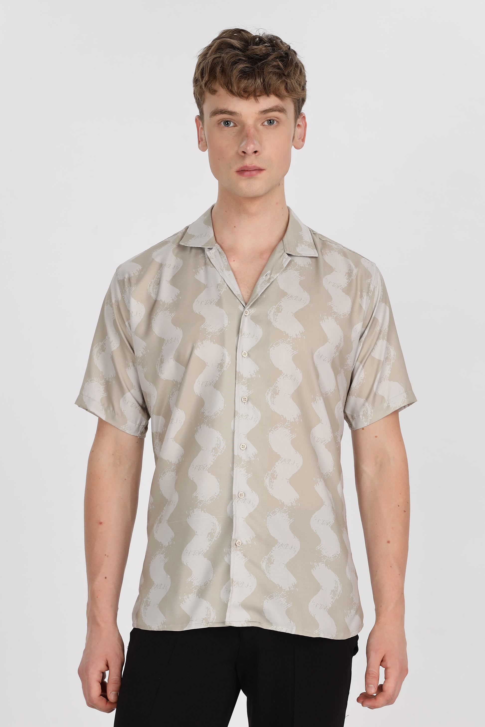 Old Money Brown Relaxed Fit Shirt